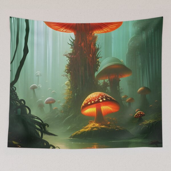 Item preview, Mushroom Lover Botanical Mushrooms Plants Psychedelic Mushroom Mushroom Collector Mushroom Forest designed and sold by Olga Nagornaya.