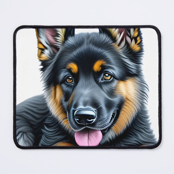 Item preview, Cute German shepherd puppy, charcoal drawing, Ai Generated Art  designed and sold by ACC .