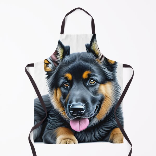 Item preview, Cute German shepherd puppy, charcoal drawing, Ai Generated Art designed and sold by ACC .