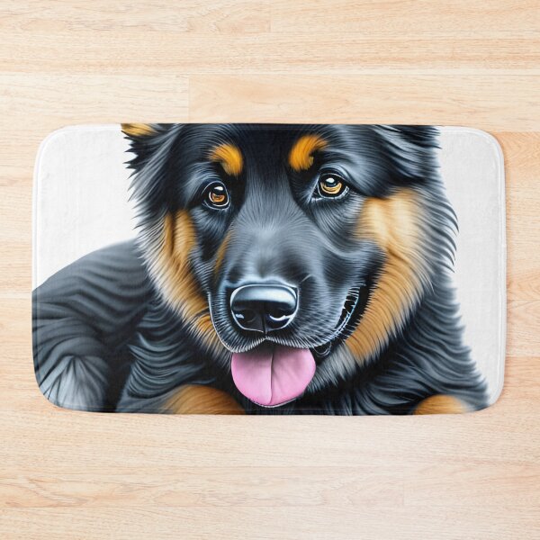 Item preview, Cute German shepherd puppy, charcoal drawing, Ai Generated Art  designed and sold by ACC .