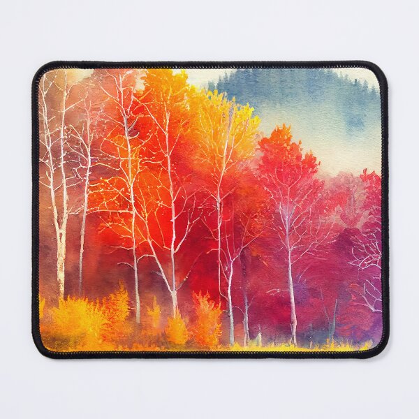 Item preview,  Colorful Autumn Landscape Watercolor 9 designed and sold by Red Witch Art.