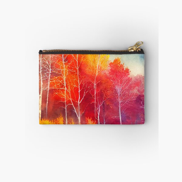 Item preview, Colorful Autumn Landscape Watercolor 9 designed and sold by Red Witch Art.
