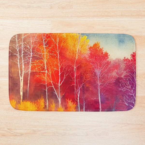 Item preview,  Colorful Autumn Landscape Watercolor 9 designed and sold by Red Witch Art.
