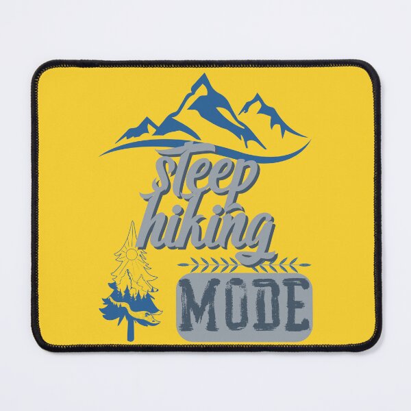 Item preview, steep hiking mode, forest river sun inside tree pine designed and sold by movie-popcorn.