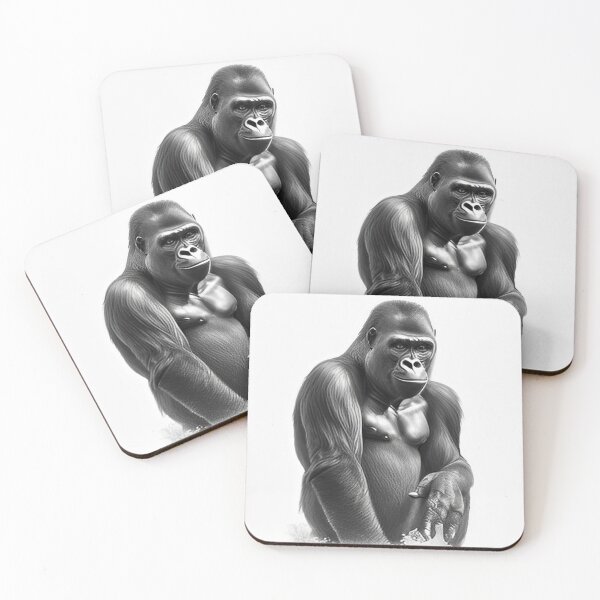 Item preview, Gorilla pencil drawing designed and sold by Pencil-Art.