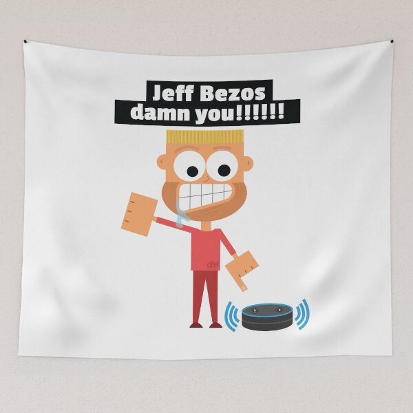 Item preview, Jeff Bezos Damn you. Alexa Assistant I Hate Amazon Funny Joke Cancel CEO Jeff designed and sold by doseofwin.
