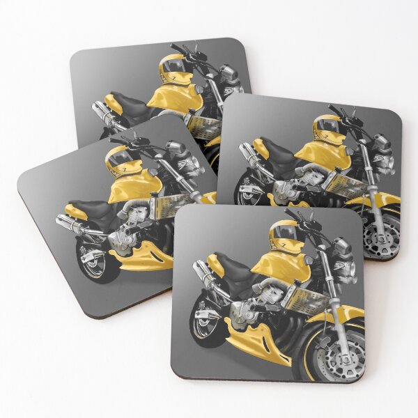 Item preview, Yellow motorbike designed and sold by N-B-D-Arts.