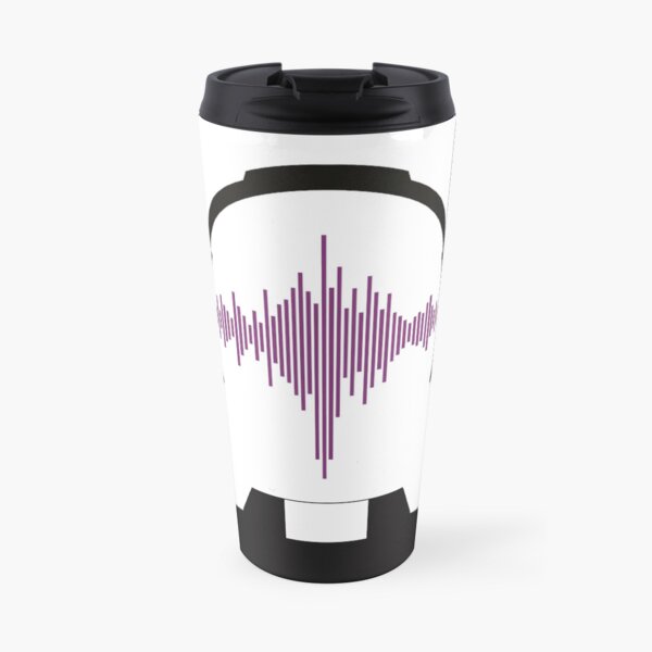 Popping Collars Podcast Purple Travel Coffee Mug