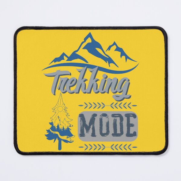 Item preview, trekking mode, forest river sun inside tree pine designed and sold by movie-popcorn.
