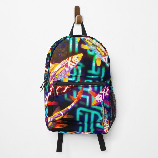 Item preview, Cyberpunk Neon City Koi 1 designed and sold by moonbaseone.