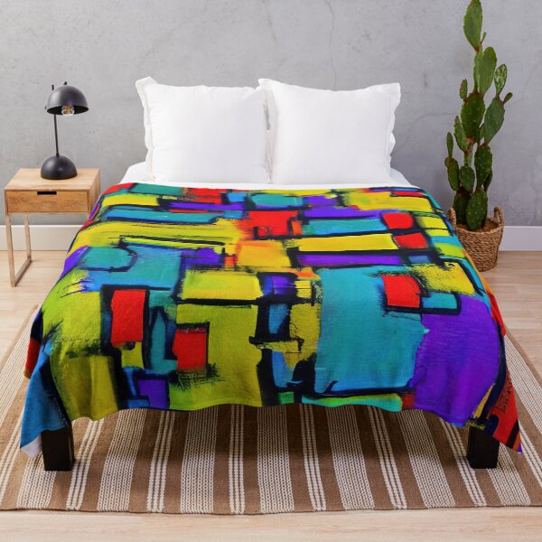 Item preview, Colorful painted squares designed and sold by lalylaura.