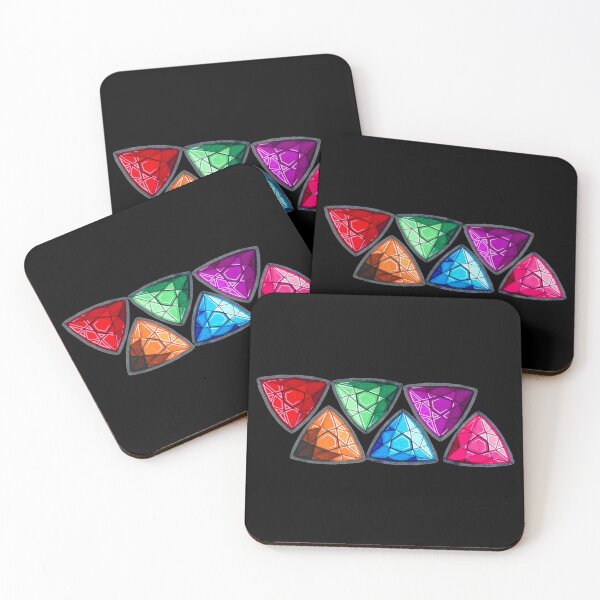 Item preview, Gemstones (Trillon cut, Horizontal) designed and sold by dragonwriterart.