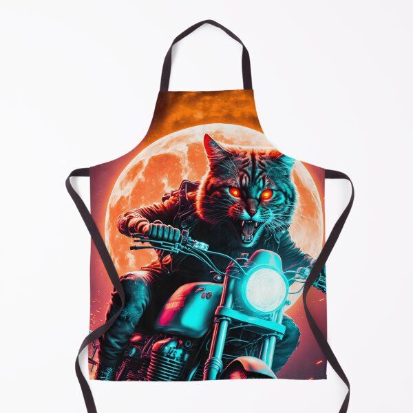 Item preview, Cyber Cat Riding Dirt Bike designed and sold by KoolArtDistrict.