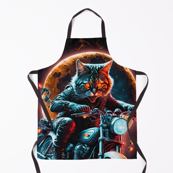 Item preview, Cyber Cat Riding Dirt Bike designed and sold by KoolArtDistrict.