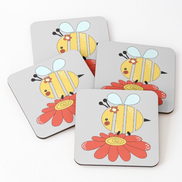 Item preview, Cute Simple Bee on Flower #2 designed and sold by Desings-by-Tina.