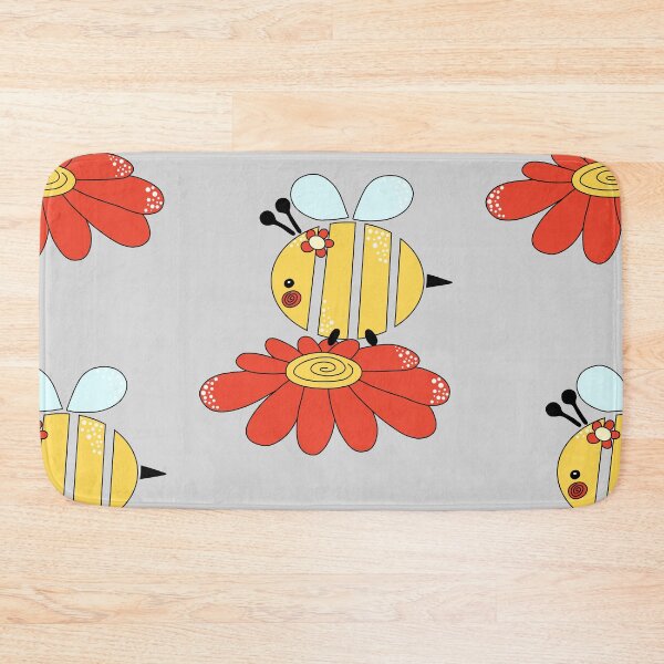Item preview, Cute Simple Bee on Flower #2 designed and sold by Desings-by-Tina.