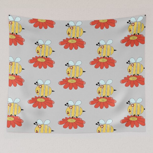 Item preview, Cute Simple Bee on Flower #2 designed and sold by Desings-by-Tina.