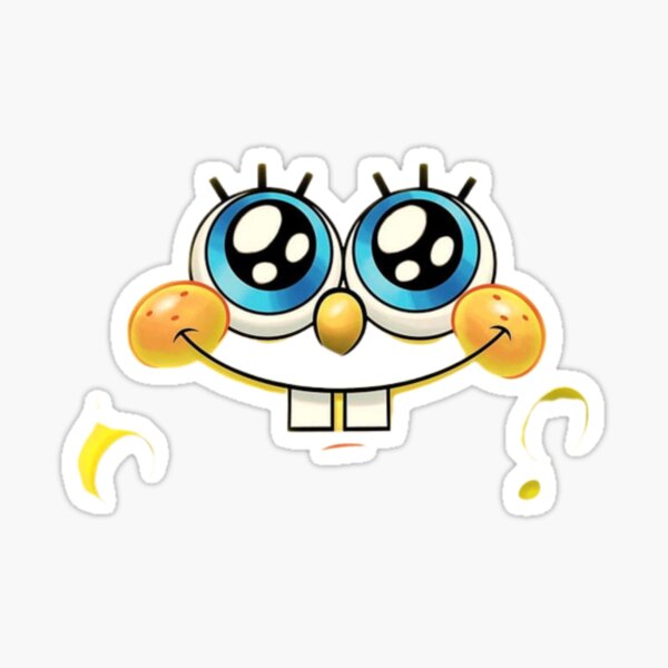 Spongebob human face Meme Sticker Magnet for Sale by desigbyZEE