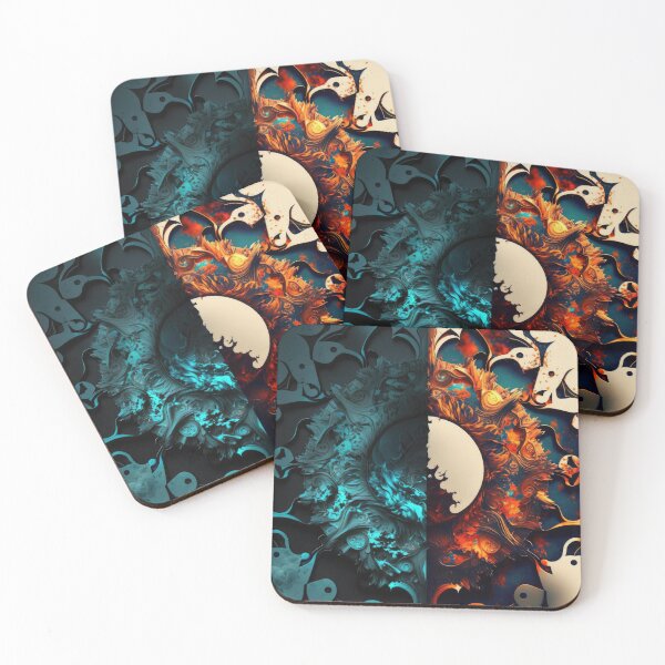 Item preview, Good vs Evil abstract designed and sold by DamagedNation.
