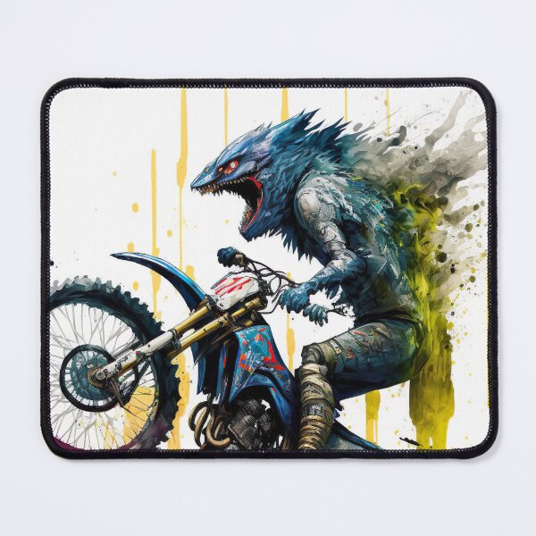 Item preview, Monster Riding Dirt Bike Paint Splash Style designed and sold by KoolArtDistrict.