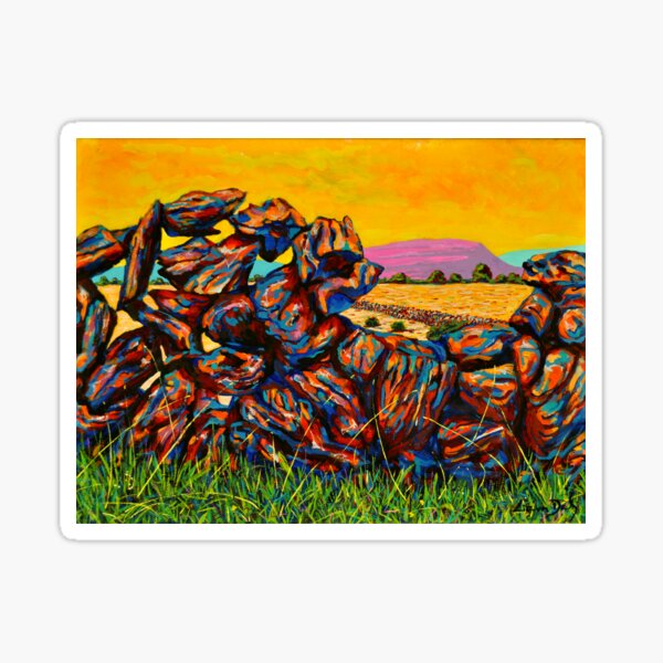 Through a Burren Wall (County Clare, Ireland) Sticker