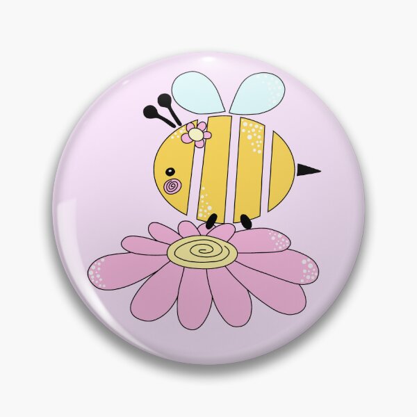 Item preview, Cute Simple Bee on Flower #3 designed and sold by Desings-by-Tina.