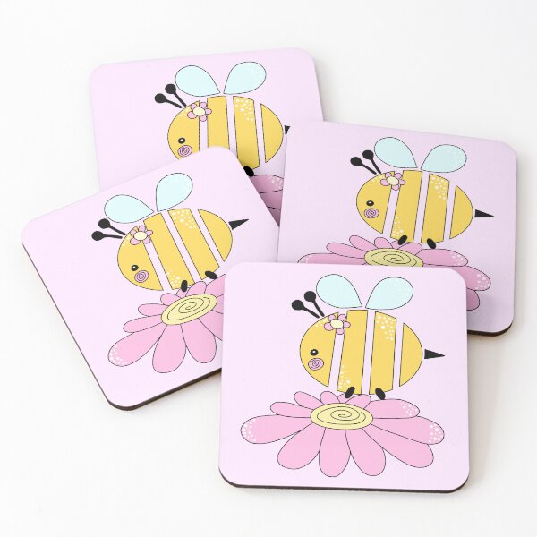 Item preview, Cute Simple Bee on Flower #3 designed and sold by Desings-by-Tina.