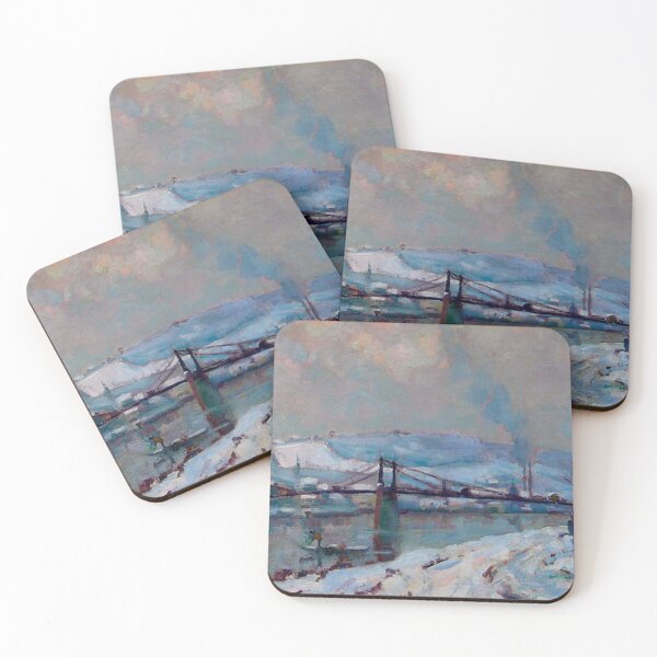 Item preview, The Elbeuf Bridge Under Snow designed and sold by tomorrowsart.
