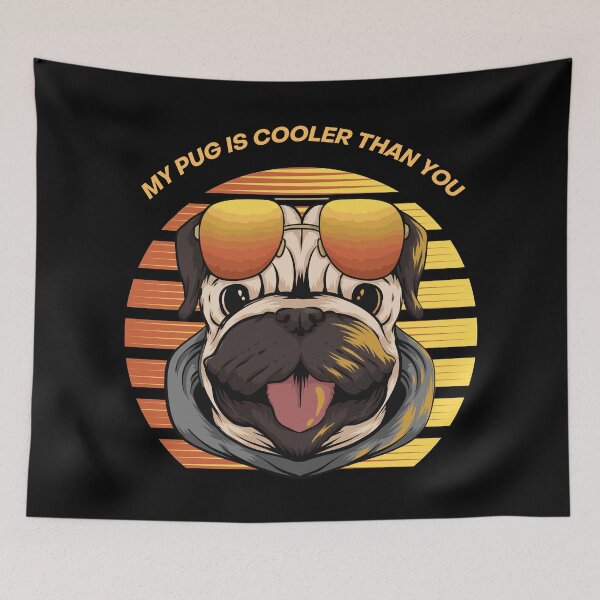 Item preview, My Pug Is Cooler Than You designed and sold by Fentier.
