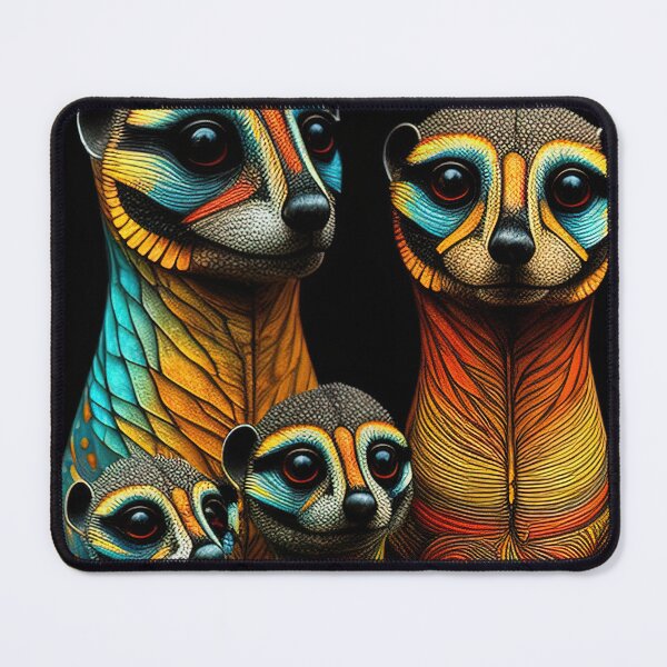 Item preview, Rainbow meerkat family designed and sold by RK - Shop.