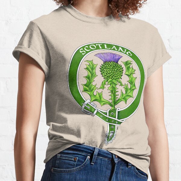 Belted Thistle Badge of Scotland Classic T-Shirt