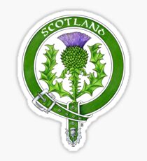 Ecusson de chardon ceinturé d'Ecosse Sticker