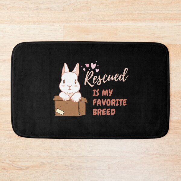 Item preview, Rescued Is My Favorite Breed Adopt Rabbit Pet Caretaker Vet designed and sold by Moremonclub.