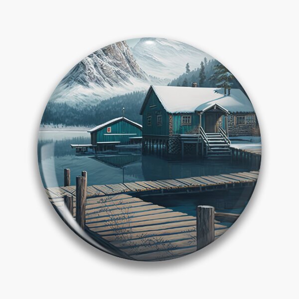 Item preview, Lakefront home with mountain views designed and sold by Globuwear.
