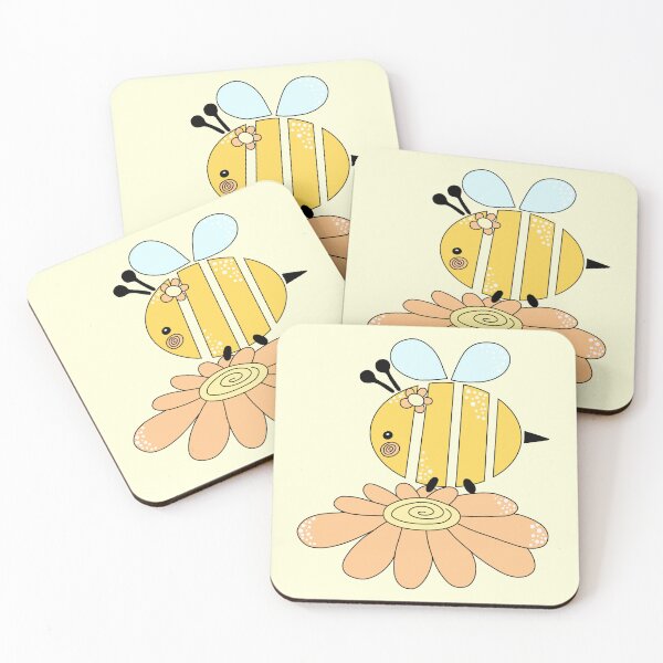 Item preview, Cute Simple Bee on Flower #4 designed and sold by Desings-by-Tina.