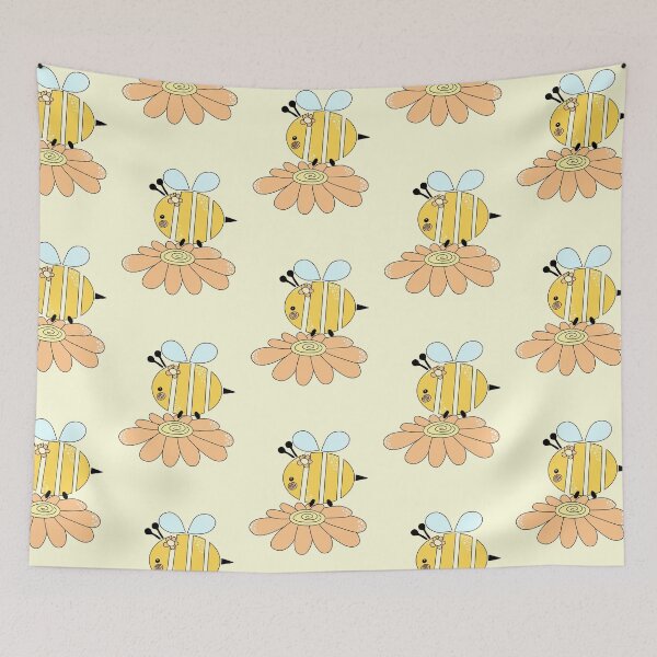 Item preview, Cute Simple Bee on Flower #4 designed and sold by Desings-by-Tina.