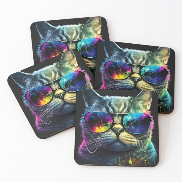Item preview, Cat in sunglasses, with cool cattitude. This cute cat is the perfect statement tee for any cat lover, kitty lover, or feline-y aficionado! A great gift idea for a friend or family member. designed and sold by MyFavorTee.