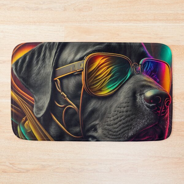 Item preview, Psychedelic labrador with mirrored sunglasses 2 designed and sold by lmcrodrigues.