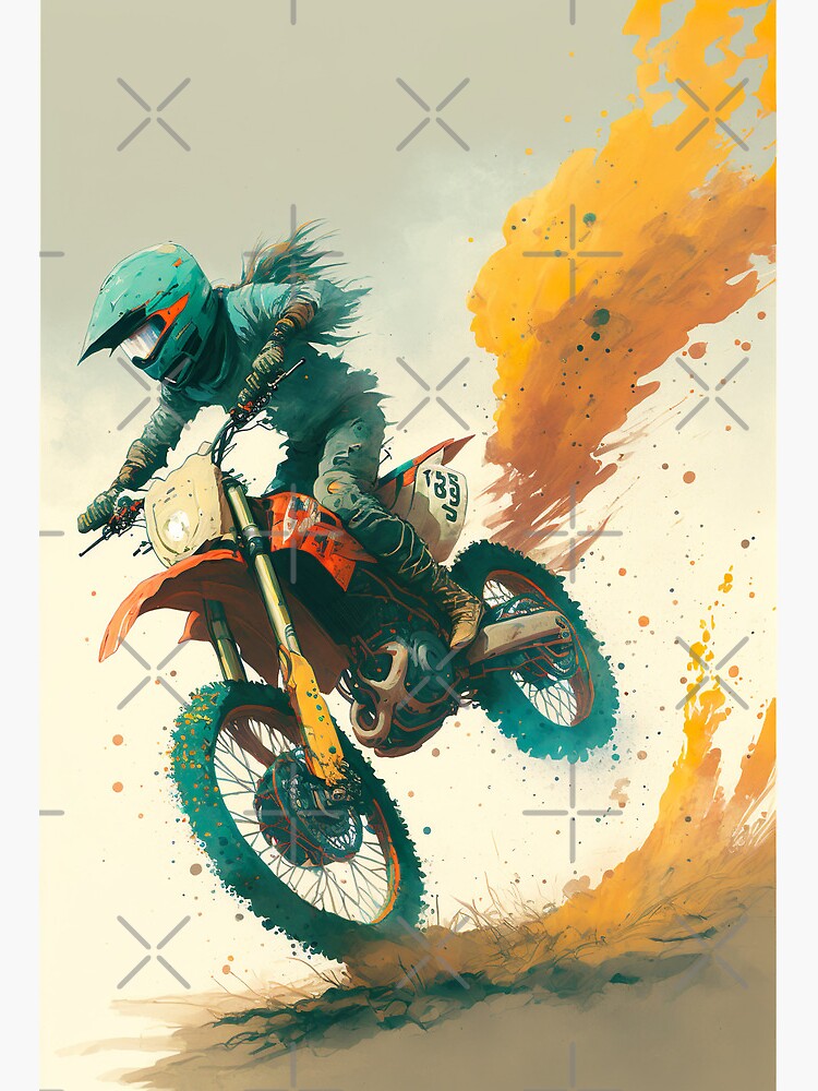 Motocross Stunt Racer Anime Wall Sticker Removable Wallpaper Home Dcoration  | Fruugo IE