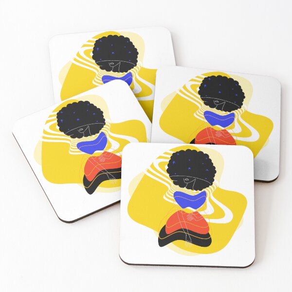 Item preview, Stars In Her Afro Art Futuristic N.3 designed and sold by AJdodd.
