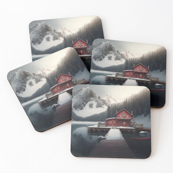 Item preview, Lakefront home with mountain views designed and sold by Globuwear.