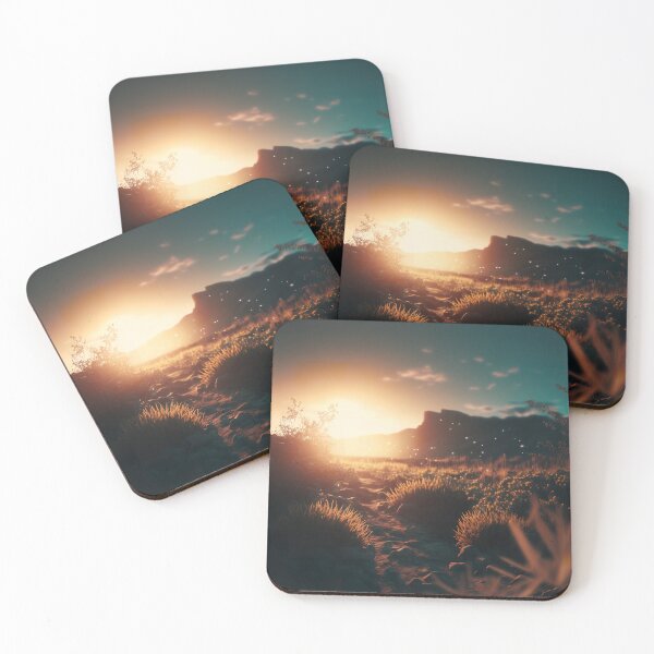Item preview, Beautiful sunrise at blue sky in the desert scenery | Sunset | Digital Photography of Landscape designed and sold by Skyfe.