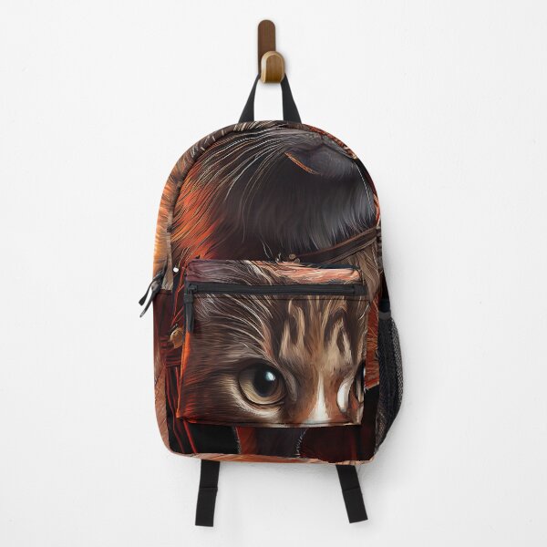 Item preview, American Bobtail cat wears a leather jacket Cat Breed Portrait designed and sold by Nalaxation.