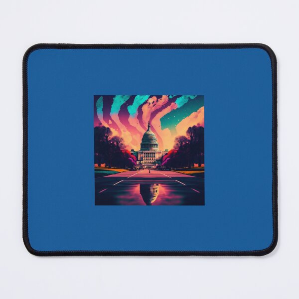 Item preview, Psychedelic Washington D.C. Capitol designed and sold by Bleknervin.