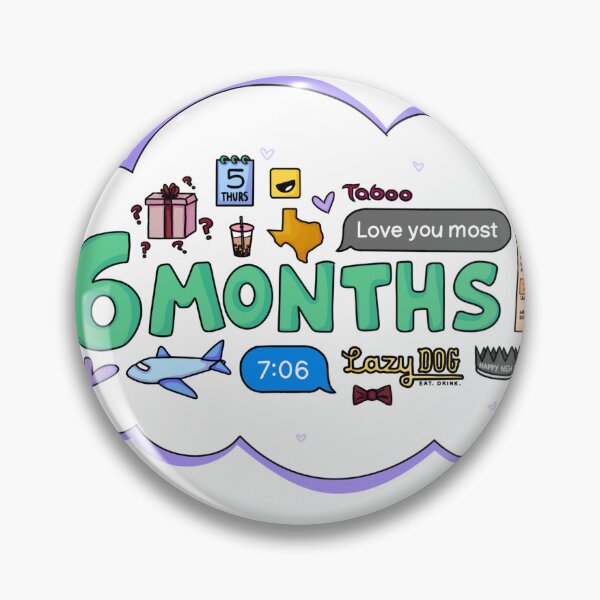 Item preview, JJ 6 Months Sticker designed and sold by bi-catastrophe.
