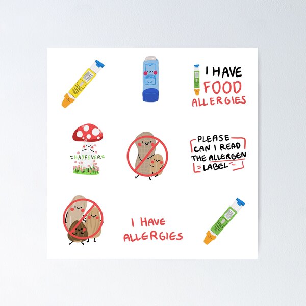 Item preview, Allergy Awareness Pack designed and sold by Samantha MadeOfAtoms.