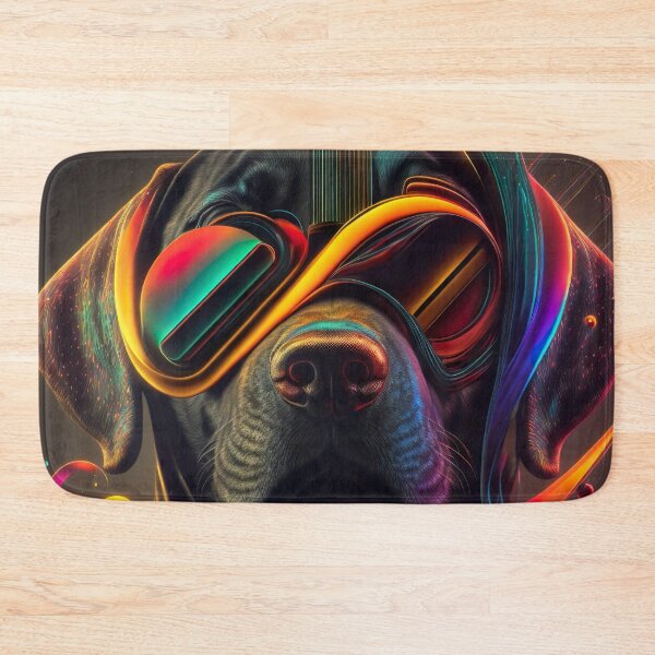 Item preview, Psychedelic labrador with mirrored sunglasses 4 designed and sold by lmcrodrigues.