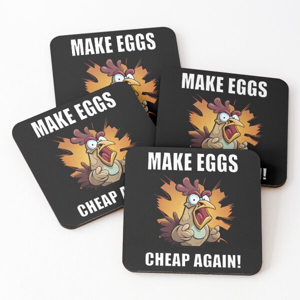 Item preview, High Egg Prices Make Eggs Cheap Again Funny Cockerel Design designed and sold by CGSGraphics.