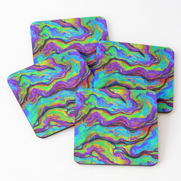 Item preview, Melting Colors - Abstract Paint Swirls Pattern designed and sold by FlakeyBiscuit3.