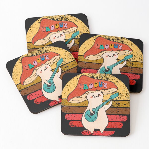 Item preview, Groovy hippie mushroom playing music designed and sold by courtney petersen.